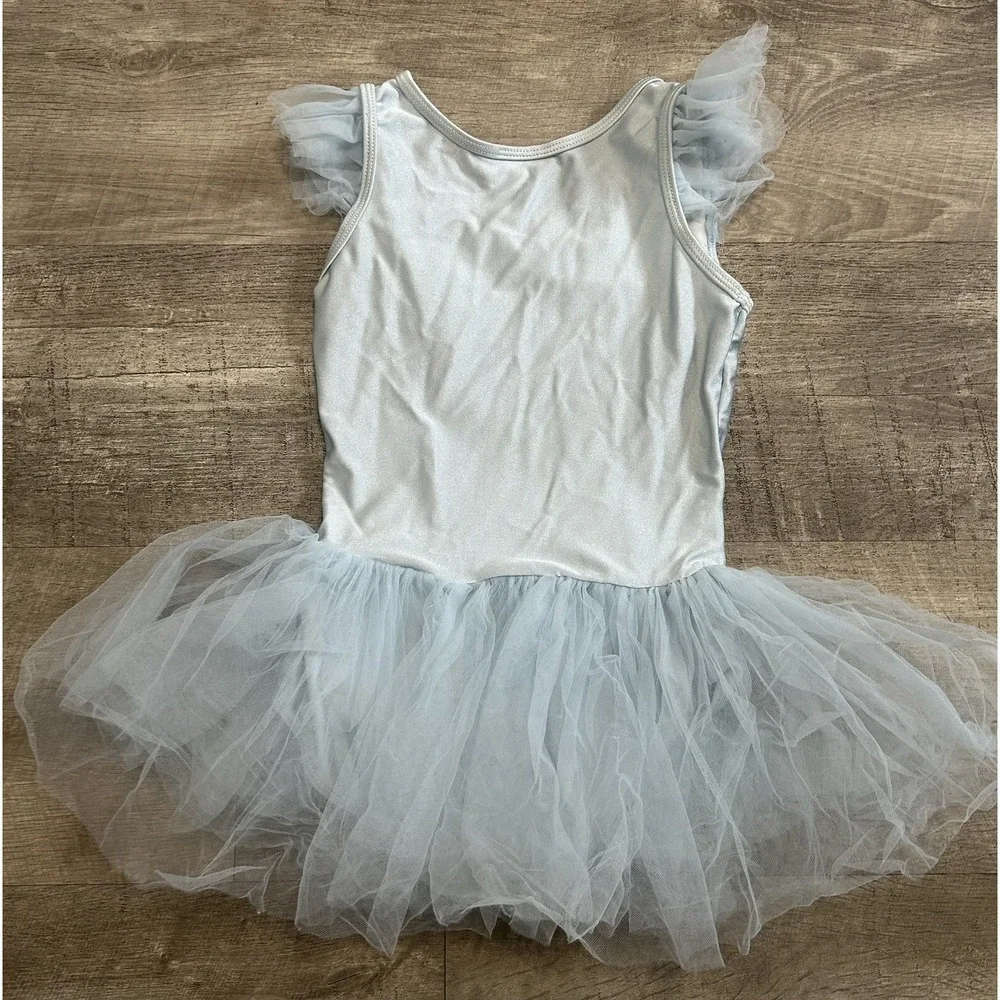 American Bitty Baby Ballerina Girls Leotard ONLY Tutu Outfit Blue Size XL
